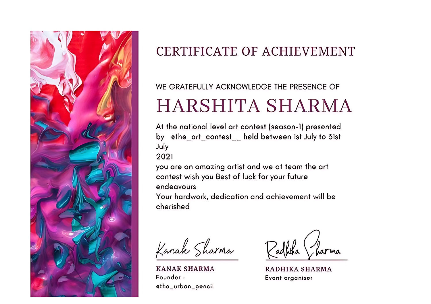 certificate